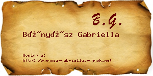 Bányász Gabriella névjegykártya