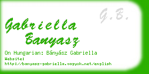 gabriella banyasz business card