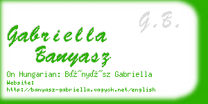 gabriella banyasz business card